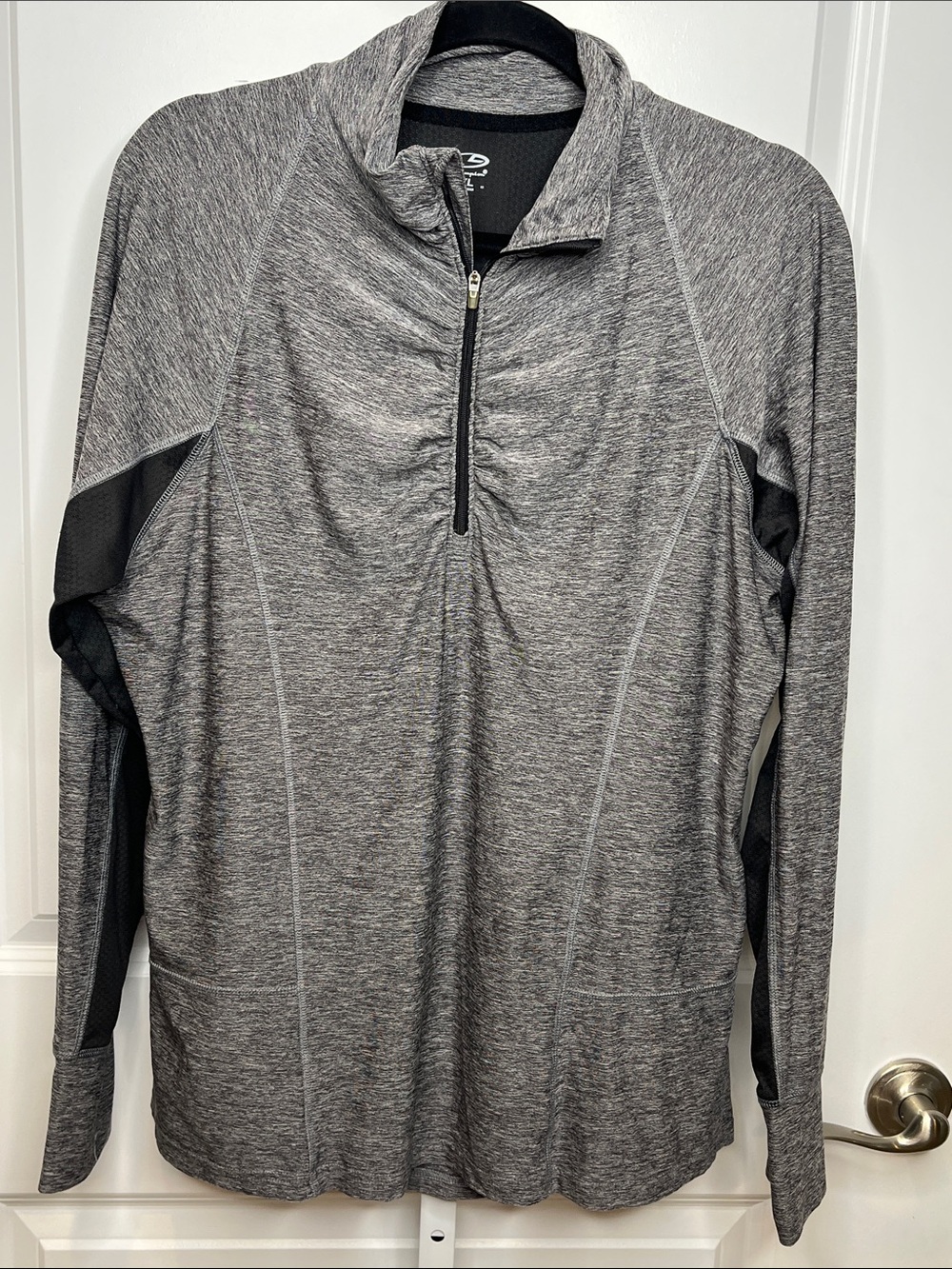 Champion Gray Heather Performance Quarter-Zip Pullover Women’s XXL